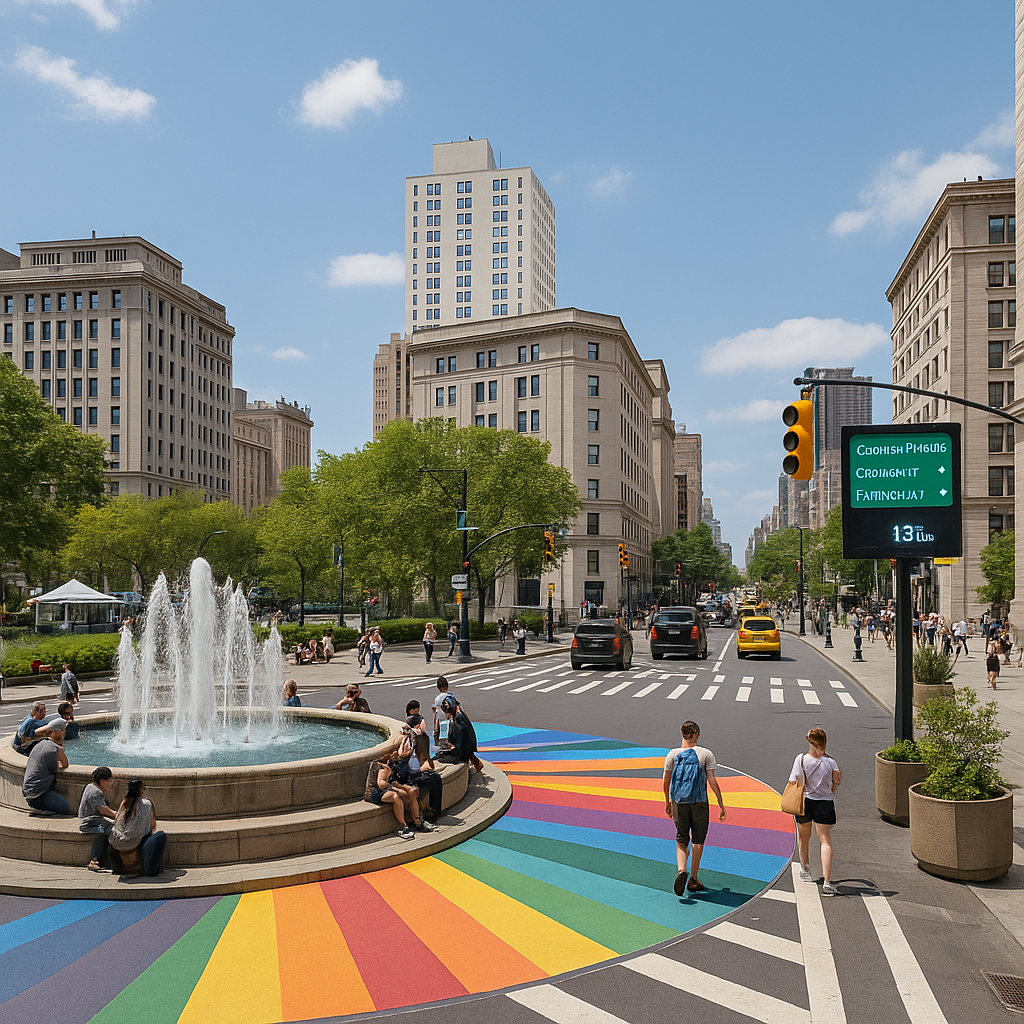Image of a proposed fountain feature
